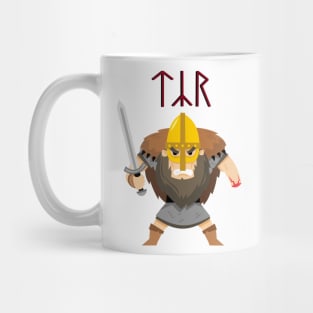 Tyr in Runes Mug